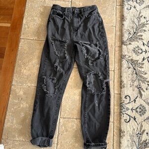Ripped black jeans